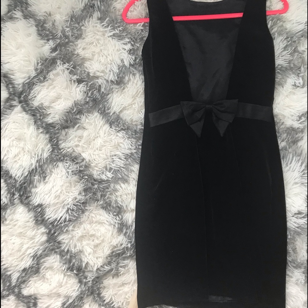 Velvet black dress